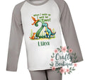 2nd Birthday Pajamas When I Wake Up I Will Be Two Boys Birthday PJs Dinosaur PJs Personalised Gift Idea Second Birthday Tshirt 1286 Graphic Tee – Easygoing Wear · High-Quality Print