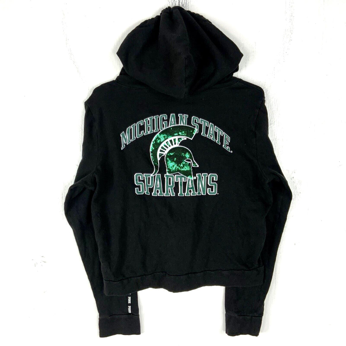 Michigan State Spartans Pink Women39s Sweatshirt Hoodie Large Black Full Zip Ncaa Hoodie – Soft Feel · High-Quality Print