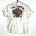 Harley Davidson Womens Shirt Large Short Sleeve Button Up Embroidered Live Free Graphic Tee – Warm & Stylish · Must-Have Style