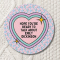 Emily Dickinson Bookish Sticker with Cute Retro Heart Gift for Bookworm Who Loves 19th Century Writers Womens History Poetry Sticker Graphic Tee – Everyday Comfort · Great Gift For Fans