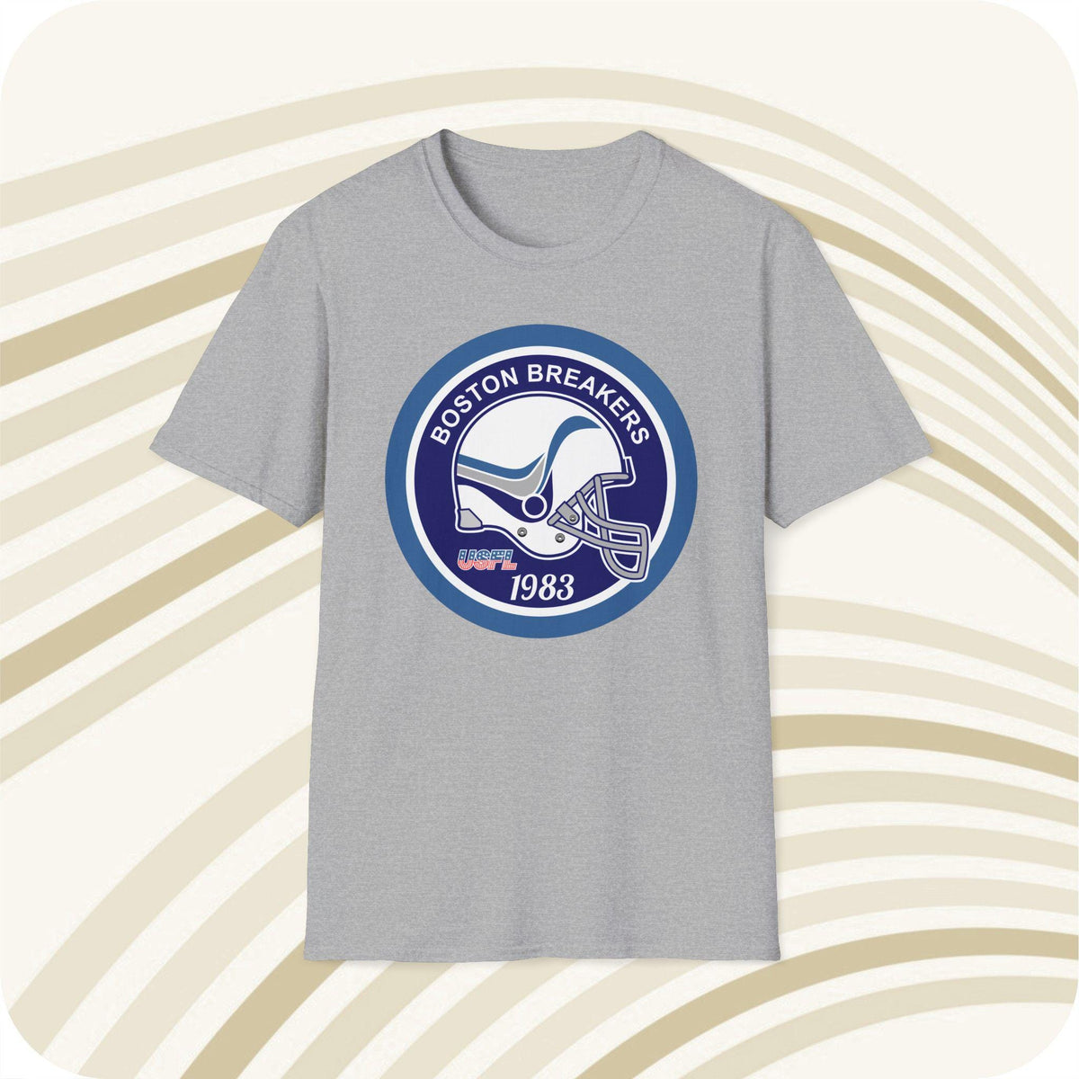 Throwbackmax Boston Breakers 1983 USFL Football Classic Cut T Shirt Vintage Sports Tee Retro Football Apparel Graphic Tee – Premium Graphic · Trending Graphic Apparel