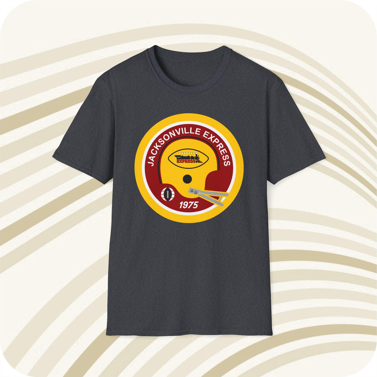 Throwbackmax Jacksonville Express 1975 WFL Football Classic Cut T Shirt Vintage Sports Tee Retro Football Apparel Graphic Tee – Easygoing Wear · Great Gift For Fans