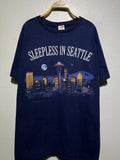 Vintage 90s Sleepless In Seattle Movie City Skyline T Shirt Size L Vintage Romantic Comedy Film Tee Collectible Fan Gift Graphic Tee – Bold Style · Trending Graphic Apparel