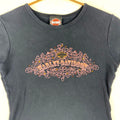 Vintage Y2k Harley Davidson TShirt Women39s Small 2006 Black Double Sided Graphic Tee – Everyday Comfort · Trending Graphic Apparel