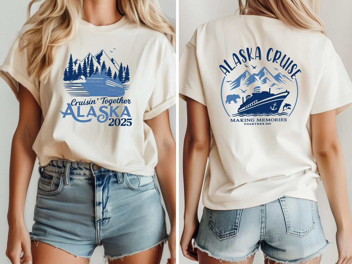 Front backside Alaska Cruise T ShirtsAlaska Cruise Shirt 2025 Alaska Cruise TShirts Cruisin to Alaska Matching Family Cruise Tee Graphic Tee – Fan Favorite · Must-Have Style