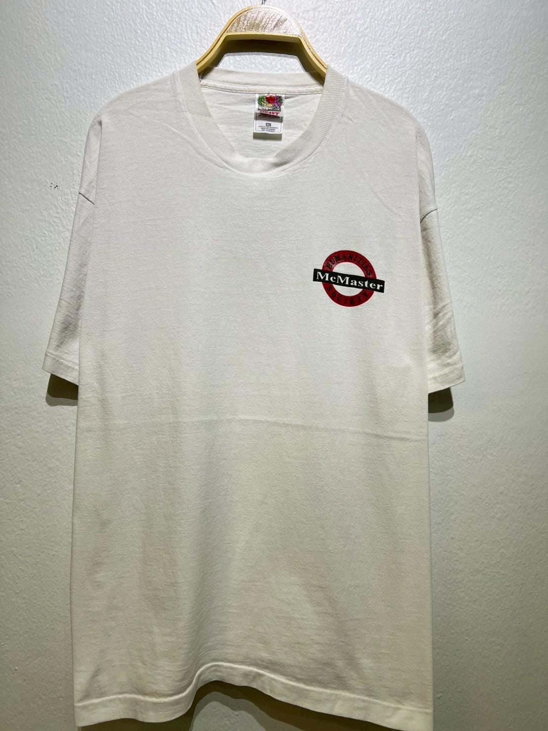 Vintage 90s McMaster Humanities Society Logo Tee XL Robert Frost Poem Back Graphic Tee – Everyday Comfort · Top Pick For Any Outfit