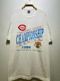 Vintage 90s 1990 NL Championship Series Reds vs Pirates Tee XL Graphic Tee – Warm & Stylish · High-Quality Print