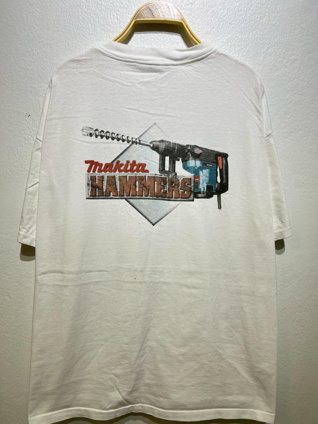 Vintage 90s Makita Hammers Power Tool Tee XL Construction Graphic Tee – Bold Style · Trending Graphic Apparel
