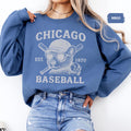 Retro Chicago Baseball Sweatshirt Vintage Chicago Cubs Crewneck Baseball Fan Jumper Classic Cub shirt Fan Pullover Baseball Team Sweatshirt – Easygoing Wear · High-Quality Print