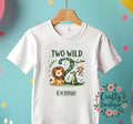 2nd Birthday t shirt Two Wild Shirt Personalised Birthday Gift 2 Year Old Jungle Theme Tee Boys Party T Shirt I am Two Outfit 1233 Graphic Tee – Feel-Good Design · High-Quality Print