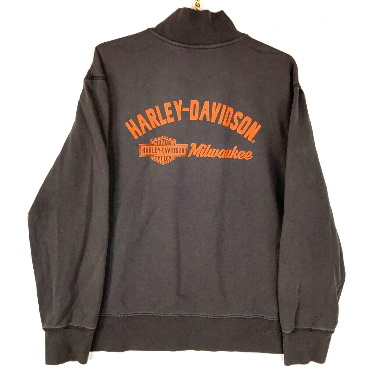 Harley Davidson Sweatshirt High Neck Size XL Slim Brown 14 Zip Milwaukee Sweatshirt – Easygoing Wear · Perfect For Daily Wear