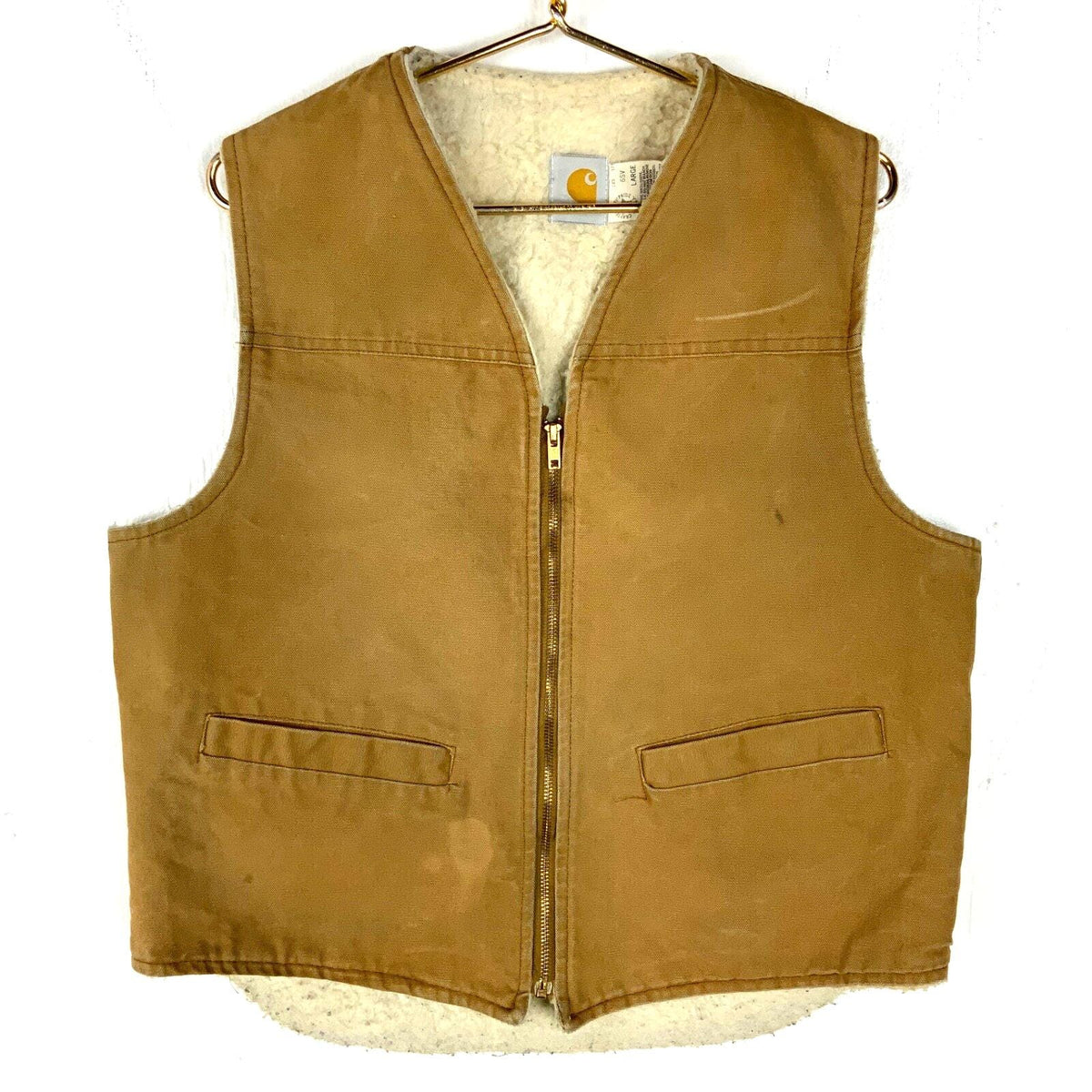 Vintage Carhartt Vest Large Brown Full Zip Made Usa Sherpa Lined Work Wear 90s Graphic Tee – Everyday Comfort · Trending Graphic Apparel