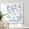 Custom Pearls and Prosecco Bridal Shower Banner Prosecco and Pearls Bachelorette Party Welcome Sign Decor Personalized Bride Photo Backdrop Graphic Tee – Bold Style · High-Quality Print