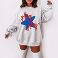 Glory Glory Sweatshirt American Sweater 4th Of July 4th Of July Sweatshirt USA Fourth of July Sweatshirt Patriot Sweatshirt Sweatshirt – Aesthetic Look · Trending Graphic Apparel