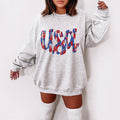 USA Sweatshirt American Sweater 4th Of July 4th Of July Sweatshirt USA Fourth of July Sweatshirt Patriot Sweatshirt USA Sweater Sweatshirt – Fan Favorite · Trending Graphic Apparel