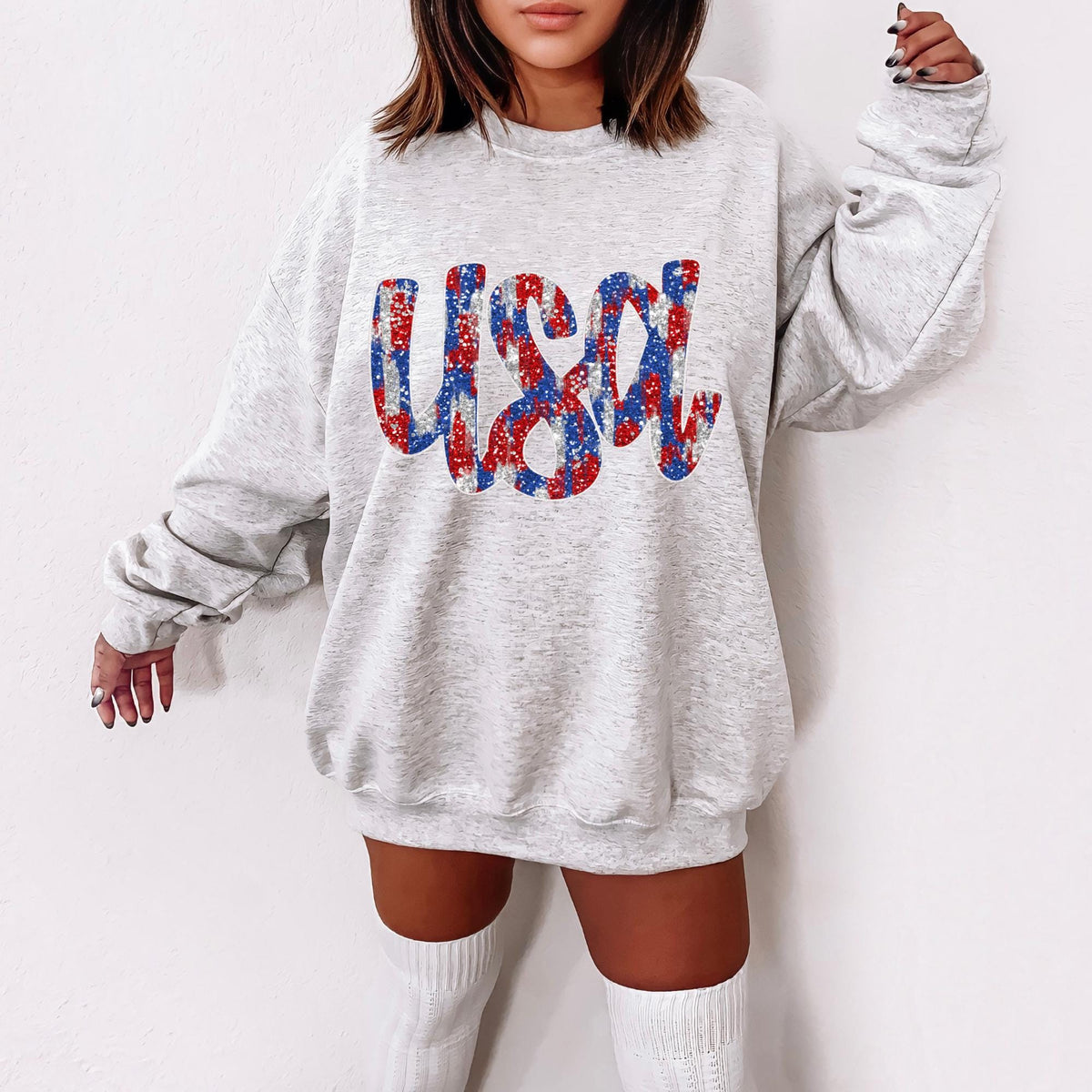 USA Sweatshirt American Sweater 4th Of July 4th Of July Sweatshirt USA Fourth of July Sweatshirt Patriot Sweatshirt USA Sweater Sweatshirt – Fan Favorite · Trending Graphic Apparel