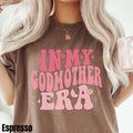Coquette In My Godmother Era Shirt Baptism Gift Gift For Godmother Proposal New Godmother Tshirt Christening Gift Graphic Tee – Aesthetic Look · Perfect For Daily Wear