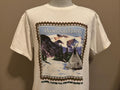 Vintage 90s Peace On Earth Running Stronger For American Indian Youth Tribal Teepee Native American Tshirt L Graphic Tee – Bold Style · Trending Graphic Apparel