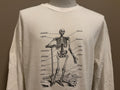 Vintage 90s Skeleton Diagram Medical Spooky Anatomy Longsleeve Tshirt XL Graphic Tee – Warm & Stylish · Must-Have Style