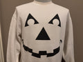 Vintage 90s Jackolantern Face Halloween White Crewneck Sweatshirt M Sweatshirt – Feel-Good Design · Trending Graphic Apparel