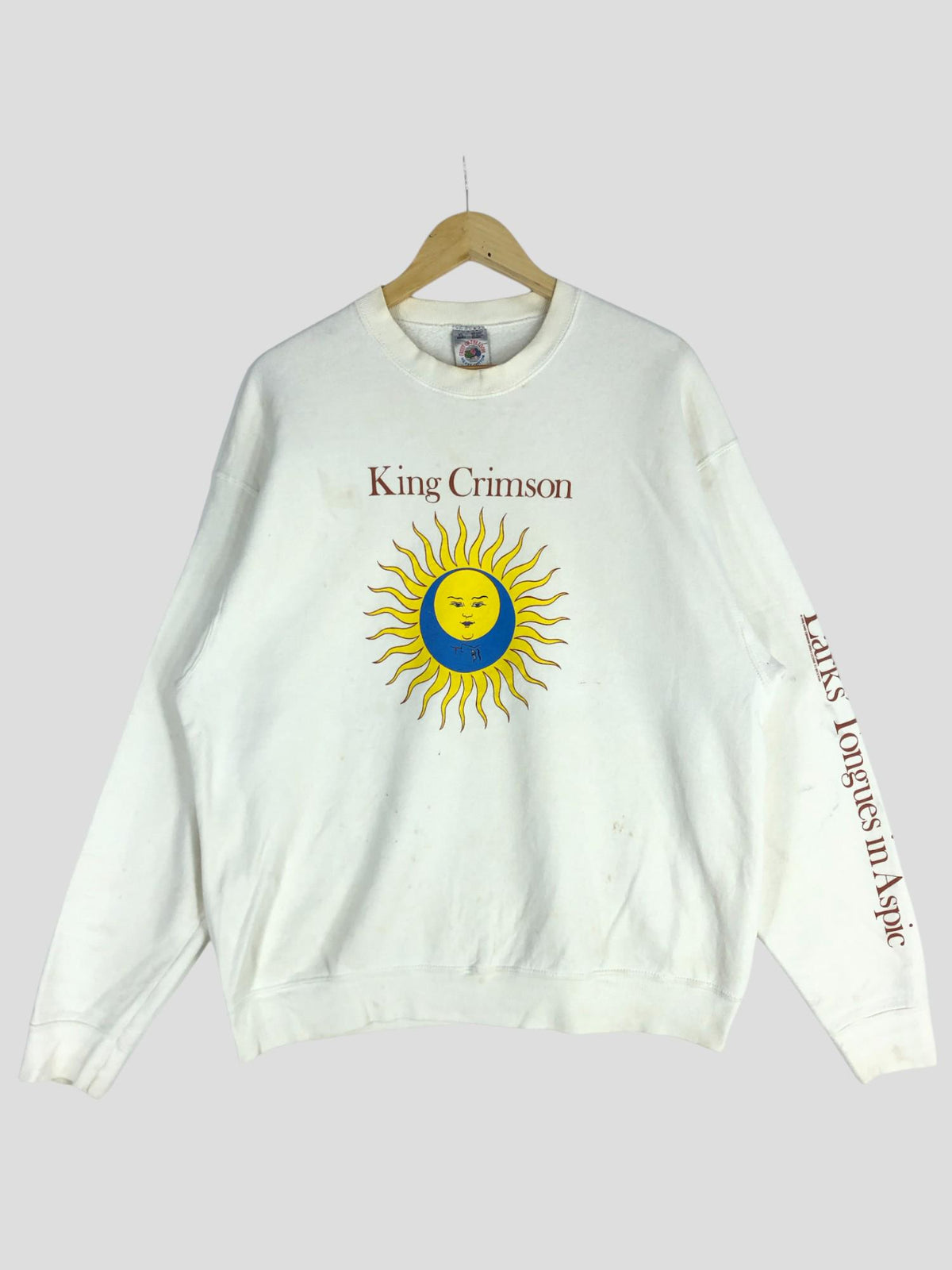 Vintage 90s King Crimson Larks Tongues In Aspic Promo Album Sweatshirt XLarge King Crimson English Roxk Band Jumper Sweater Pullover Size M Sweatshirt – Feel-Good Design · Trending Graphic Apparel
