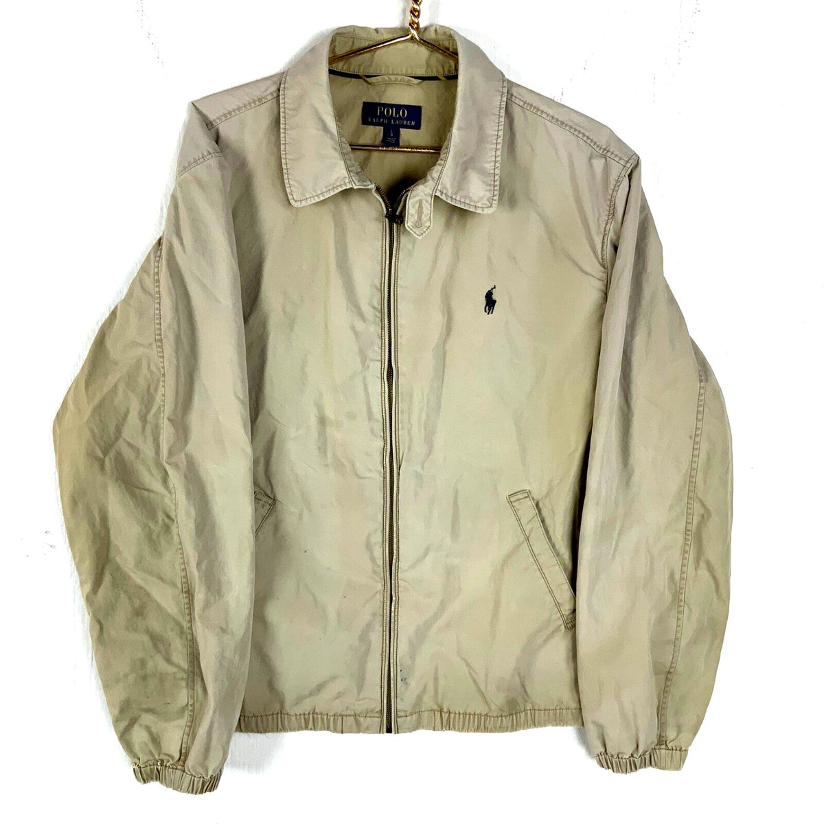Polo Ralph Lauren Harrington Jacket Size Large Brown Full Zip Graphic Tee – Premium Graphic · Great Gift For Fans