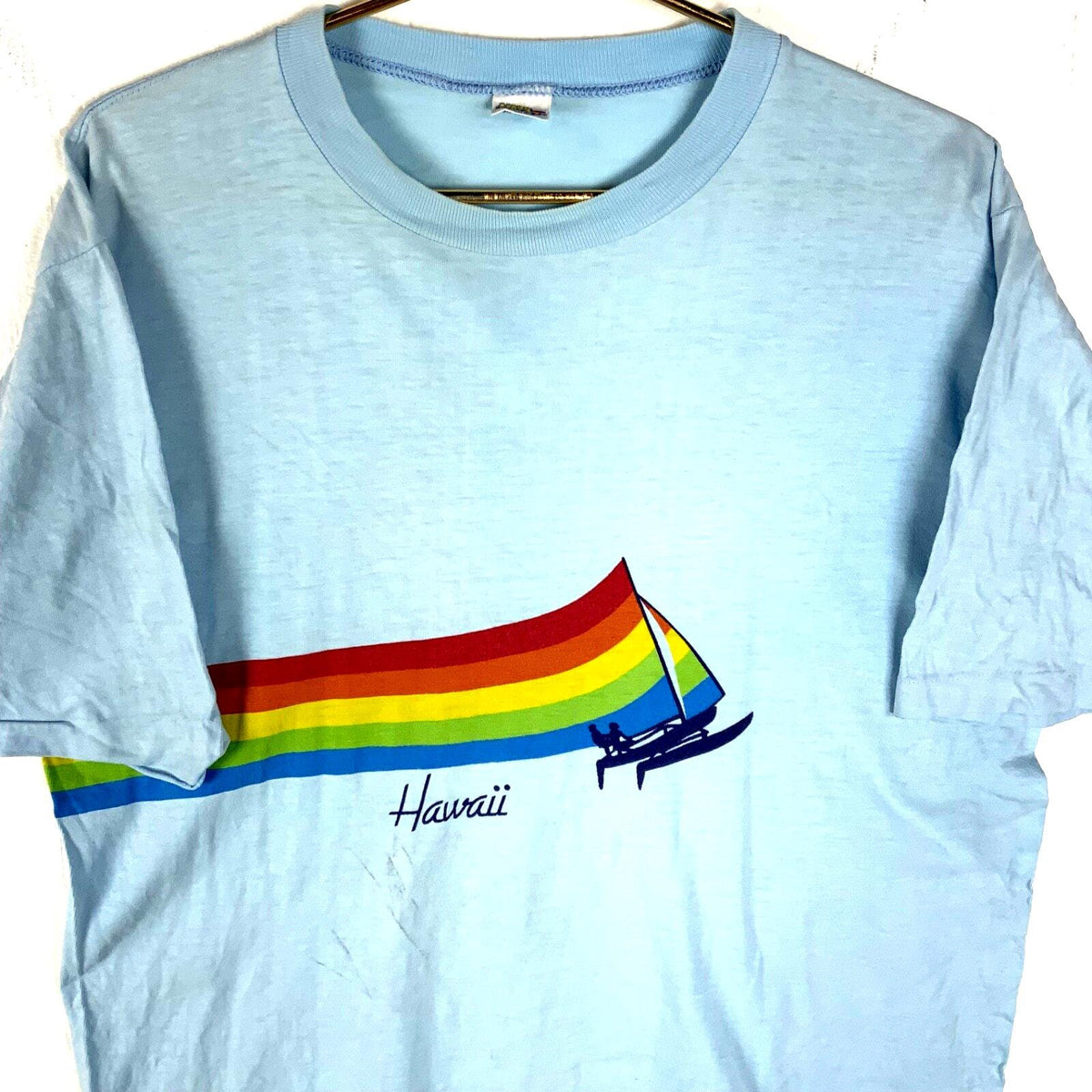 Vintage Crazy Shirt Hawaii TShirt Large Blue Single Stitch Double Sided 90s Graphic Tee – Premium Graphic · Must-Have Style
