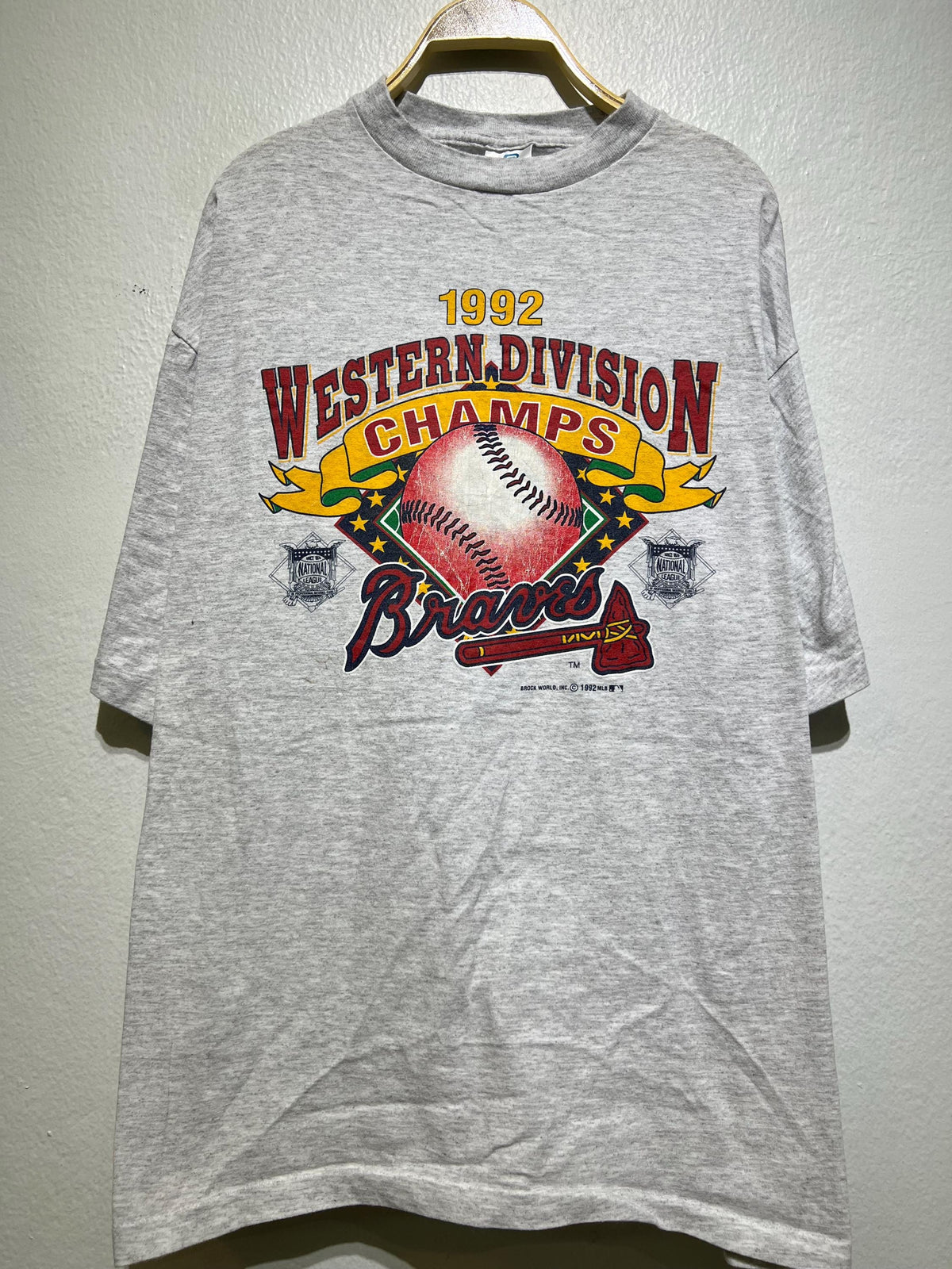 Vintage 1992 Braves Western Division Champs Baseball T Shirt Size XL Vintage 90s MLB National League Tee Vintage Atlanta Braves Fan Shirt Graphic Tee – Bold Style · Must-Have Style