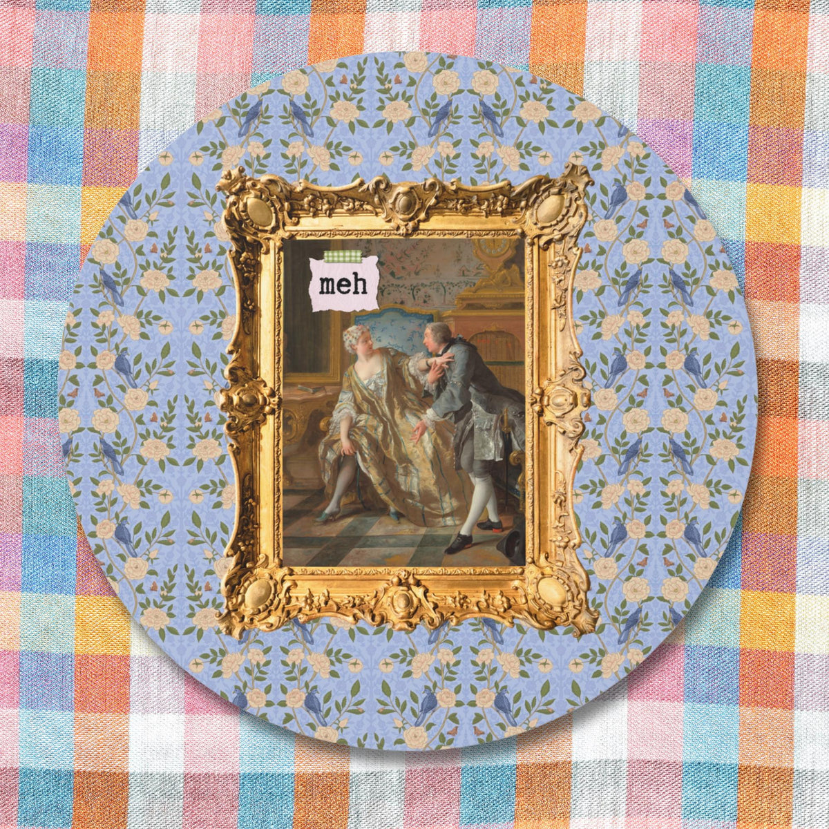 Funny Saying Art History Sticker for Friend Who Loves 18th Century Art The Garter by Jean Franois de Troy French Art Historian Gift Graphic Tee – Cozy Vibes · Perfect For Daily Wear