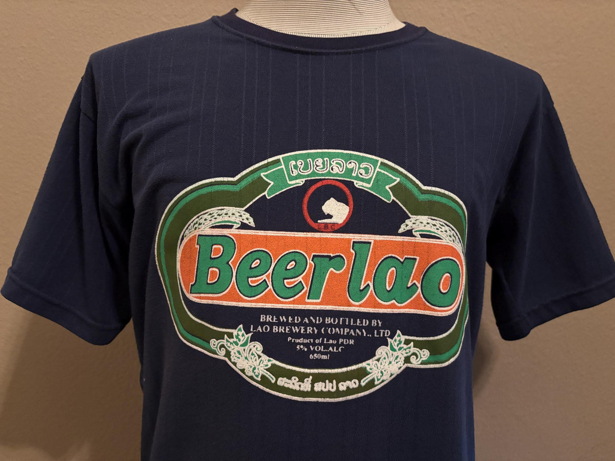 Vintage 90s Lao Brewery Laos Beer Beerlao Tshirt M Graphic Tee – Aesthetic Look · Trending Graphic Apparel