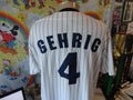 Vintage 9039s New York Yankees Lou Gehrig Pinstripe Starter Jersey XL Jersey – Aesthetic Look · Trending Graphic Apparel