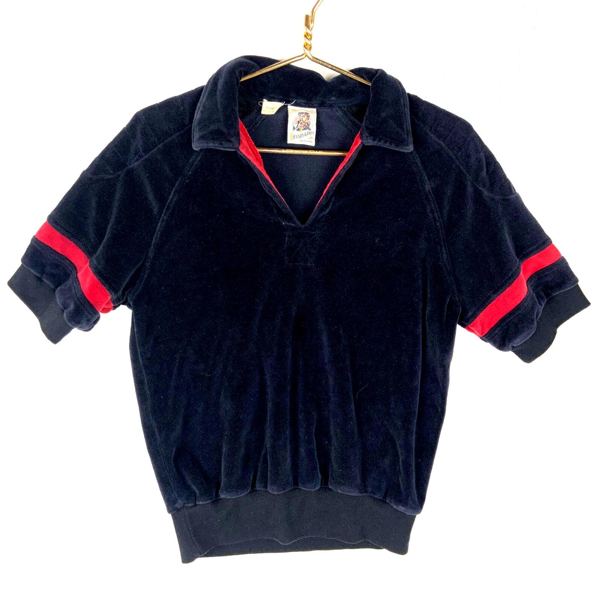 Vintage 197039s Kennington Velour Polo Collar Shirt Medium Blue Graphic Tee – Premium Graphic · Top Pick For Any Outfit
