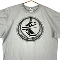 Nike TShirt Size Large Gray Big Logo Air Force 1 Swoosh Y2K Graphic Tee – Feel-Good Design · Must-Have Style
