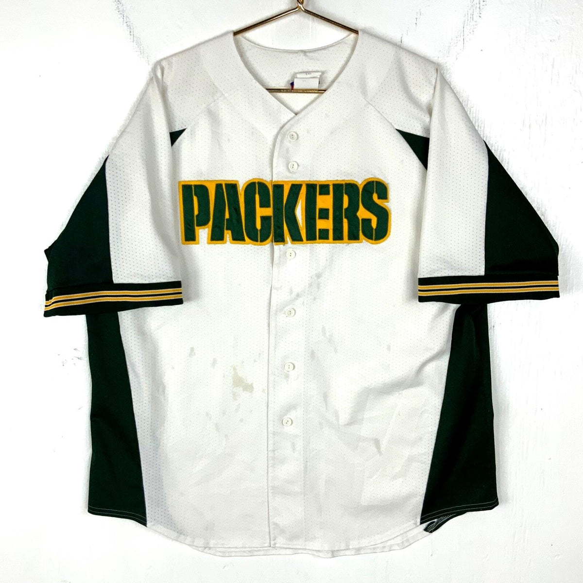 Vintage Green Bay Packers Jersey 2XL Majestic White Made In Usa Nfl 90s Jersey – Everyday Comfort · Great Gift For Fans