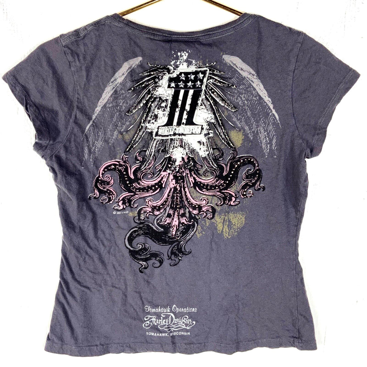 Harley Davidson Motorcycles TShirt Medium 2011 Gray Double Sided Graphic Tee – Everyday Comfort · Trending Graphic Apparel