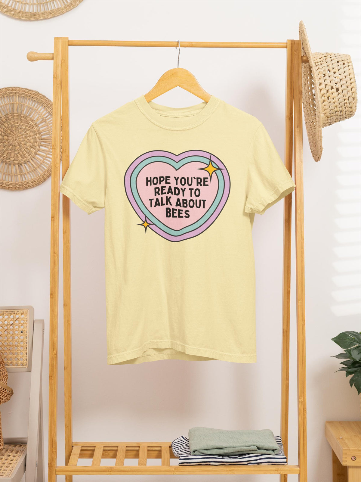 Funny Bee Lover Shirt with Heart Cute Beekeeping Present for Beekeeper Cut Flower Gardener Who Loves Bees Insect Lover Entomologist Tee Graphic Tee – Premium Graphic · Top Pick For Any Outfit