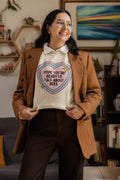 Funny Bee Lover Sweatshirt with Heart Beekeeping Present for Beekeeper Cut Flower Gardener Who Loves Bees Insect Lover Entomologist Gift Sweatshirt – Aesthetic Look · High-Quality Print