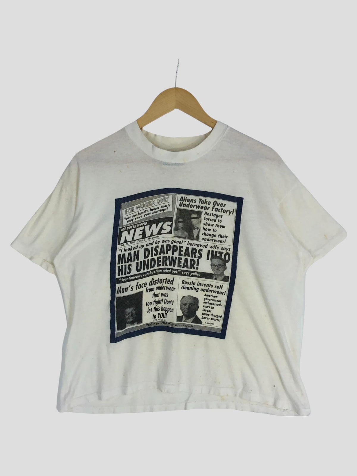 Vintage Joe Boxer Suicide New Paper T Shirt Size M Graphic Tee – Easygoing Wear · High-Quality Print