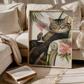 Tabby Cat with Martini Wall Art Alcohol DecorCat Oil Painting Kitten ArtFunny Kitchen Art Poster Gift For Cat LoversCocktail Art Print Graphic Tee – Bold Style · Trending Graphic Apparel