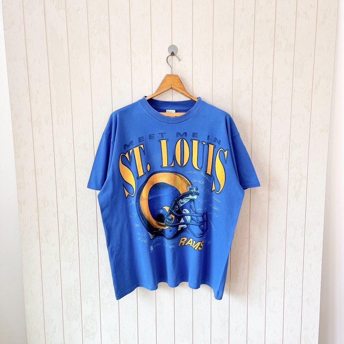 Vintage 90s St Louis Rams t shirt vintage Rams NFL t shirt vintage Delta made in USA t shirt size XL Graphic Tee – Warm & Stylish · Must-Have Style