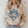 New York Baseball Sweatshirt Crewneck Jumper Unisex Sports Team Clothing Gift for Baseball Fans NY City Apparel Gameday sweater Sweatshirt – Cozy Vibes · Must-Have Style