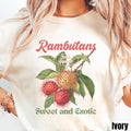 Retro Rambutan Shirt Vegan Shirt Exotic Summer Fruit Shirt Fruit Lover Shirt Farmers Market Shirt Tropical Fruit Shirt Graphic Tee – Soft Feel · Trending Graphic Apparel