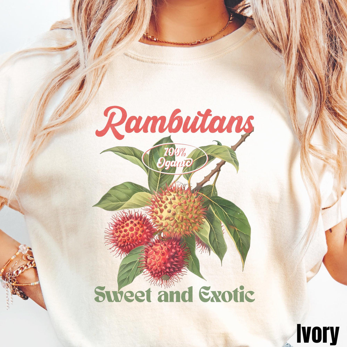 Retro Rambutan Shirt Vegan Shirt Exotic Summer Fruit Shirt Fruit Lover Shirt Farmers Market Shirt Tropical Fruit Shirt Graphic Tee – Soft Feel · Trending Graphic Apparel