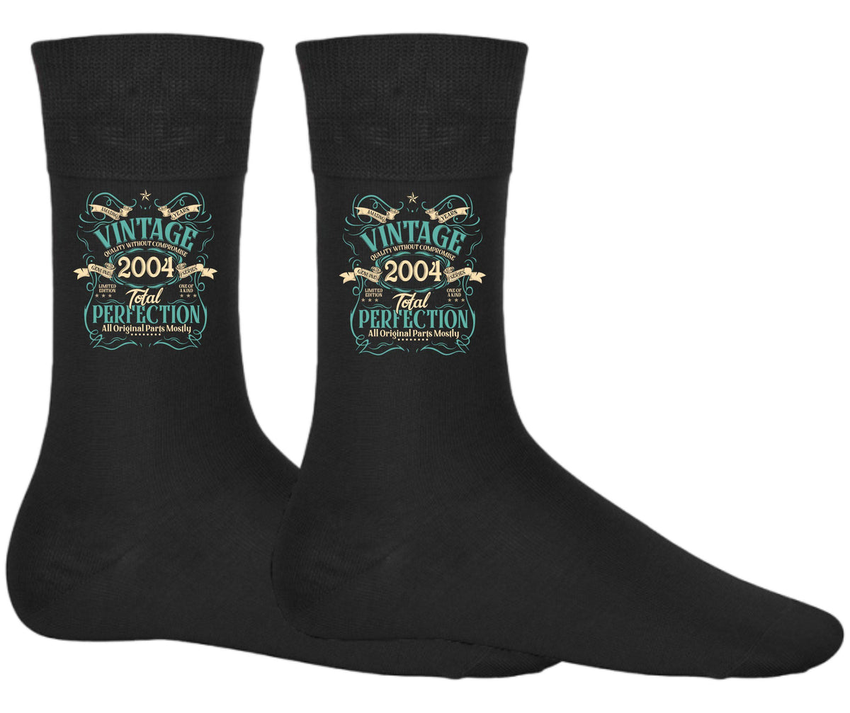 2004 Vintage Socks Born in 2004 Twenty One Birthday Gifts Birthday Socks 21st Birthday Socks 21 Years Old Gifts Graphic Tee – Cozy Vibes · Great Gift For Fans