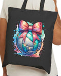 Bow Tie Soccer Ball Tote Bag Fun Sports Fan Gift Soccer Mom Carryall Reusable Shopping Bag Cute Sports Tote Soccer Practice Tote Bag Tote Bag – Warm & Stylish · Top Pick For Any Outfit