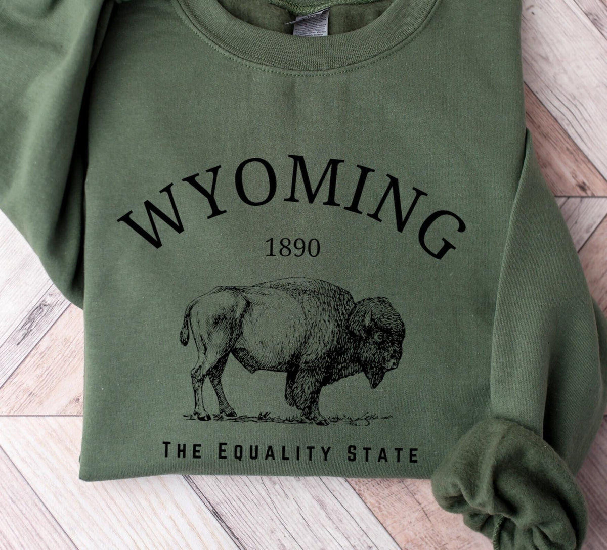 Wyoming Bison Crewneck Sweatshirt Gift Pullover Sweatshirt – Cozy Vibes · Perfect For Daily Wear