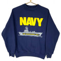 Vintage Us Naval Battle Ship Sweatshirt Large Blue USS Guadalcanal LPH7 90s Sweatshirt – Warm & Stylish · Trending Graphic Apparel