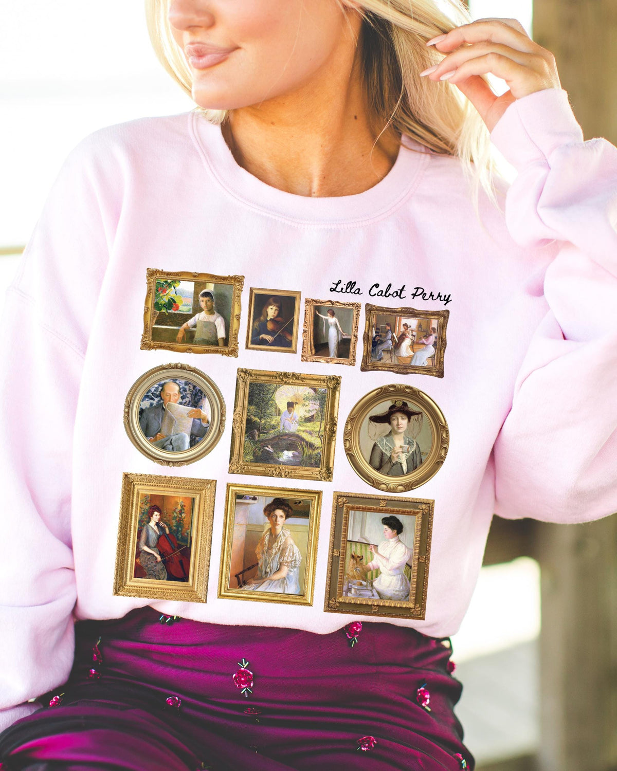 Lilla Cabot Perry Women39s Art History Sweatshirt 19th Century Impressionist Art American Female Artist Womens History Music Lover Gift Sweatshirt – Bold Style · Great Gift For Fans