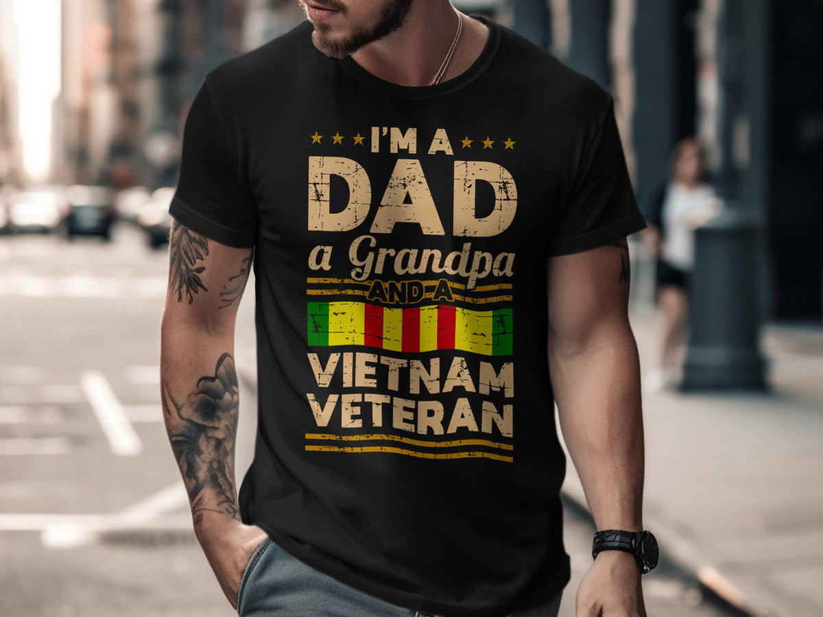 I39m a Dad a Grandpa and a Vietnam Veteran T Shirt Proud Veteran T Shirt Family Gift Tee Patriotic Grandparent Shirt Graphic Tee – Warm & Stylish · Must-Have Style