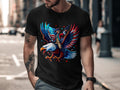 Patriotic George Washington Riding Eagle T Shirt American Flag T Shirt Independence Day T Shirt USA Flag Tees July 4th Shirt Graphic Tee – Warm & Stylish · Perfect For Daily Wear